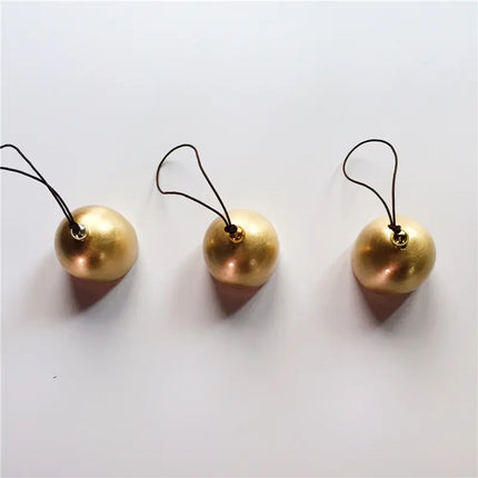 DIY Brass Mini Bell for Wind Chime Door Bell Christmas Decorations Accessories Brass Bell With Bell Hammer Will Ring Metal