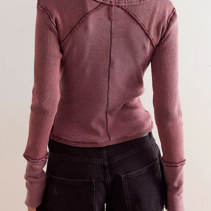 V-Neck Button Up Cropped Cardigan
