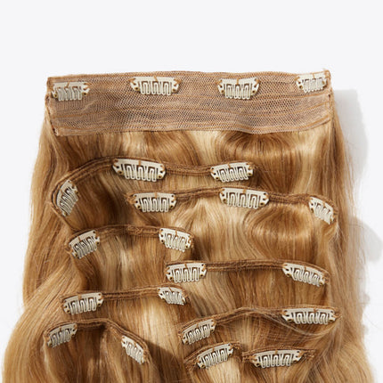 18''140g #10 Natural Straight Clip-in Hair Extensions Human Hair