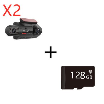 Hidden Driving Recorder 3 Inch IPS Screen, Front HD And Rear Non-Light Night Vision Dual Recording