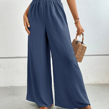 Perfee Wide Leg Pants with Pockets