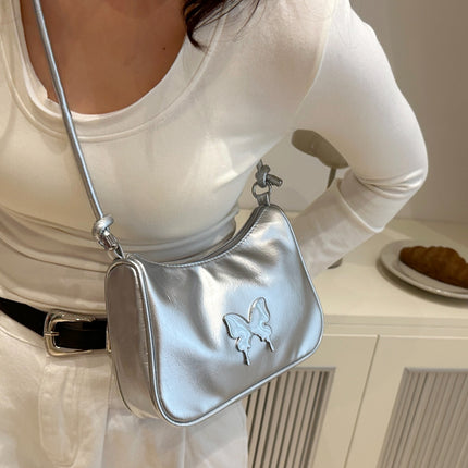 Butterfly PU Leather Knotted Strap Shoulder Bag