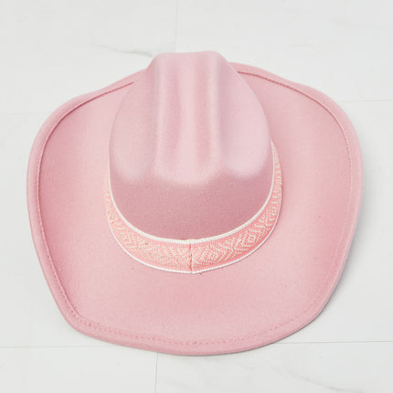 Fame Western Cutie Cowboy Hat in Pink