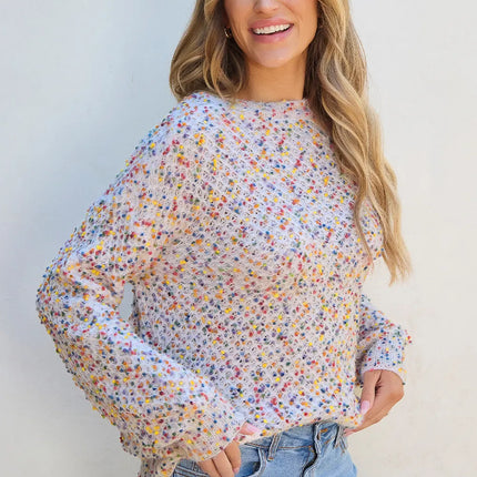 Round Neck Long Sleeve Sweater