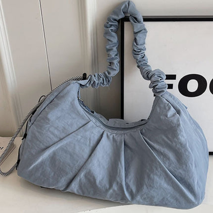 Drawstring Strap Ruched Crossbody Bag