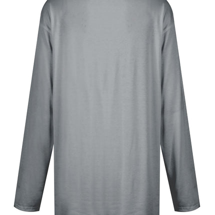 Full Size Pocketed Round Neck Long Sleeve T-Shirt