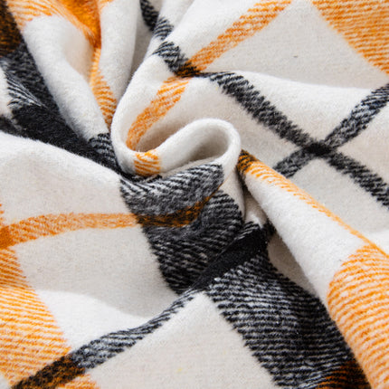 Plaid Snap Down Collared Neck Shacket