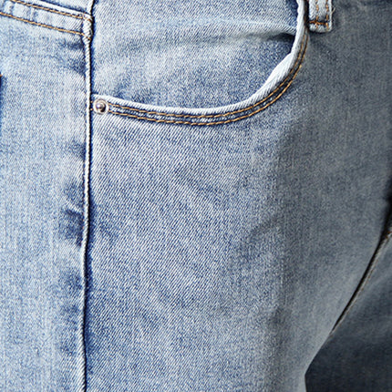 Buttoned Bootcut Jeans with Pockets