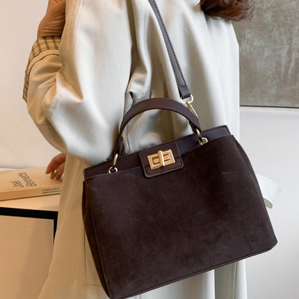 Solid Color Handbag with Removable Strap