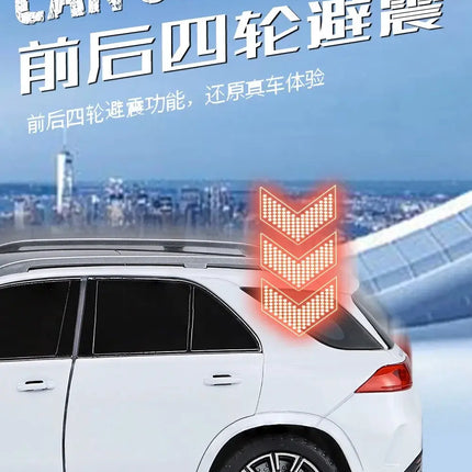 1:24 Benz GLE350 GLE SUV Alloy Car Diecasts & Toy Vehicles Car Model Sound and light Pull back Car Toys For Kids Gifts