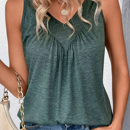 V-Neck Wide Strap Tank