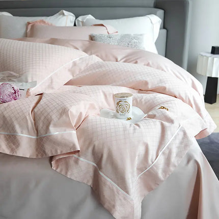 New 1000TC Egyptian Cotton Bedding Sets Luxury Jacquard Duvet Cover Flat sheet Pillowcase