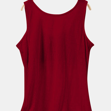 Scoop Neck Wide Strap Tank