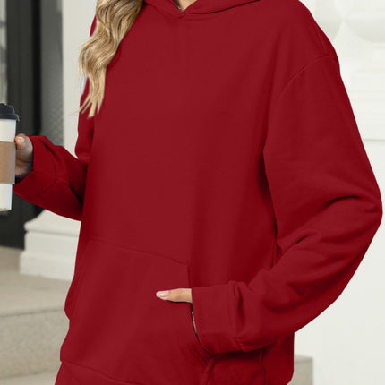 Pocketed Long Sleeve Hoodie