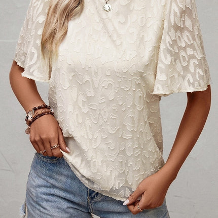 Round Neck Half Sleeve Blouse