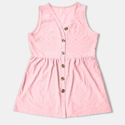 Button Up V-Neck Tank