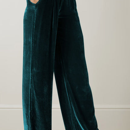 Double Take Loose Fit High Waist Long Pants with Pockets