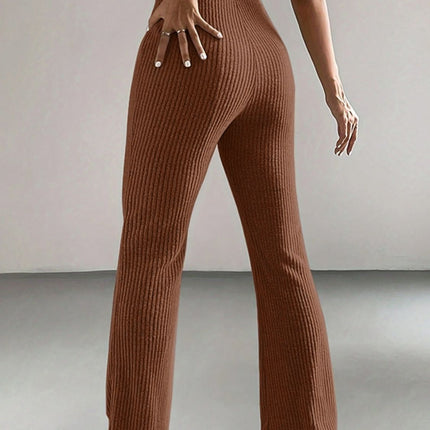 High Waist Bootcut Pants