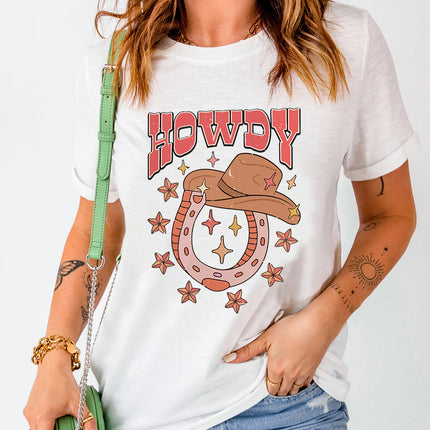 Graphic Round Neck Short Sleeve T-Shirt - Vickie Lynn's