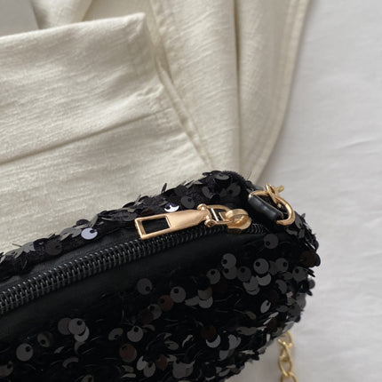 Sequin Removable Strap Shoulder Bag