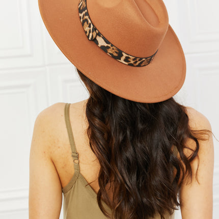 Fame In The Wild Leopard Detail Fedora Hat