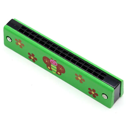 16 Holes Cute Harmonica Musical instrument Montessori Educational Toys Cartoon Pattern Kids Wind Instrument Children Gift Kids