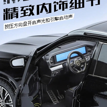 1:24 Benz GLE350 GLE SUV Alloy Car Diecasts & Toy Vehicles Car Model Sound and light Pull back Car Toys For Kids Gifts