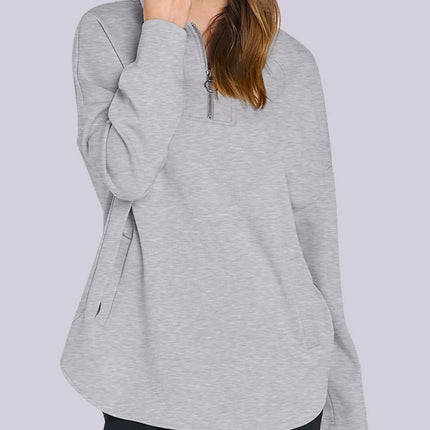 Quarter Zip Long Sleeve Hoodie