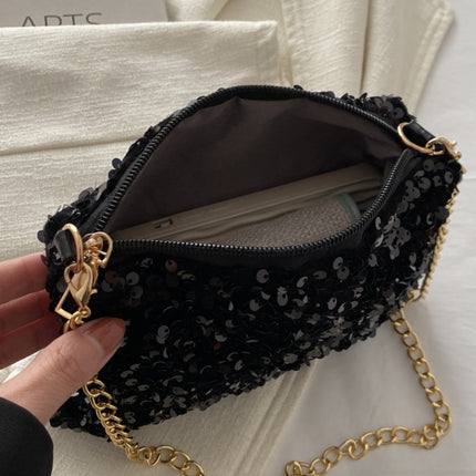 Sequin Removable Strap Shoulder Bag