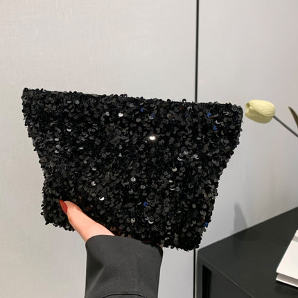 Sequin Clutch with Zipper