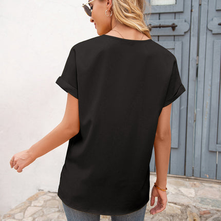 V-Neck Short Sleeve T-Shirt