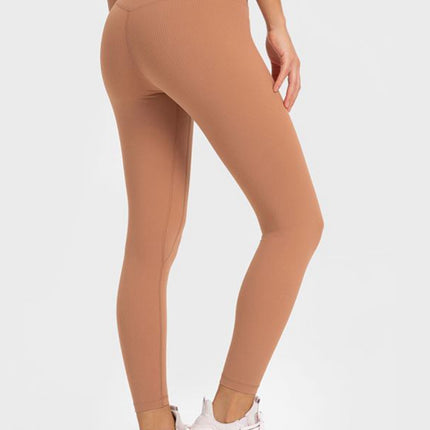 Millennia Highly Stretchy Wide Waistband Yoga Leggings