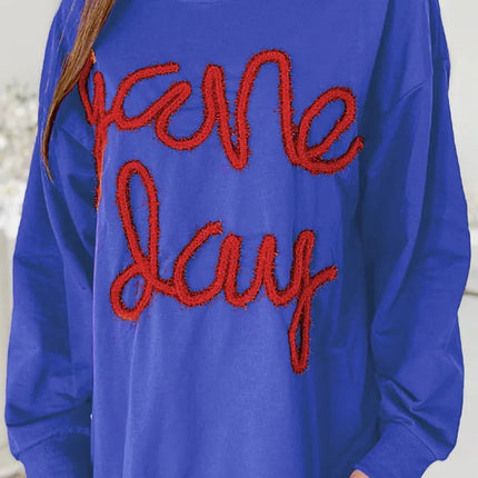 Round Neck Long Sleeve Sweatshirt