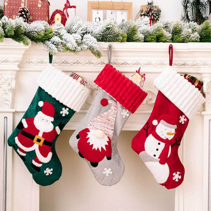 3-Pack Christmas Stocking Ornaments