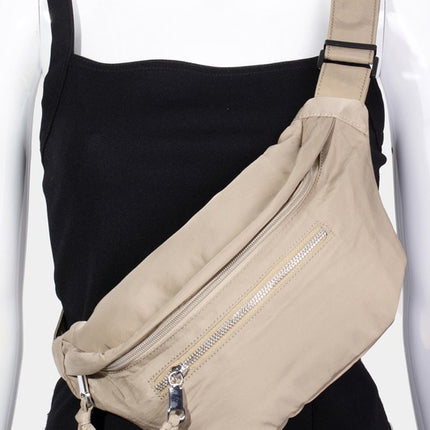 Fame Multi Pocket Nylon Crossbody Bag