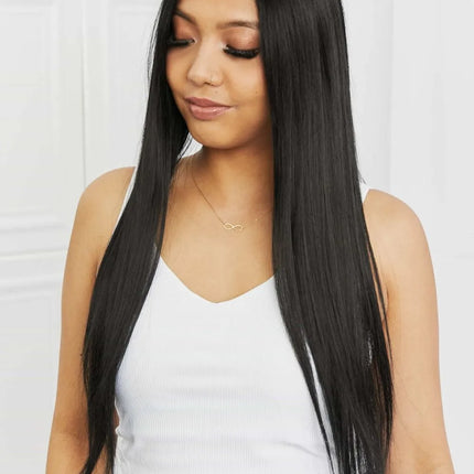 13*2" Long Lace Front Straight Synthetic Wigs 26" Long 150% Density