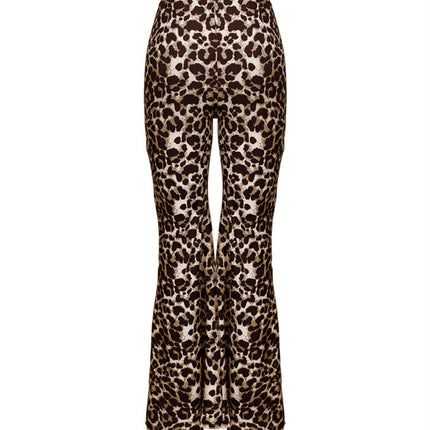 Leopard Flare Pants