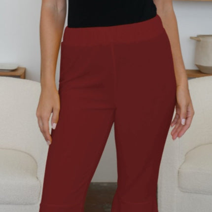 High-Low Bootcut Pants