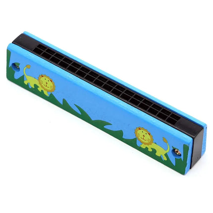 16 Holes Cute Harmonica Musical instrument Montessori Educational Toys Cartoon Pattern Kids Wind Instrument Children Gift Kids