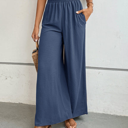 Perfee Wide Leg Pants with Pockets