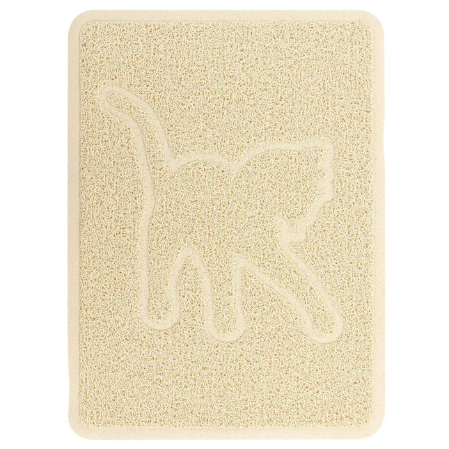 Gibson Everyday Pet Elements 18.5 x 13.78 Inch Cat Silhouette Placemat in Tan