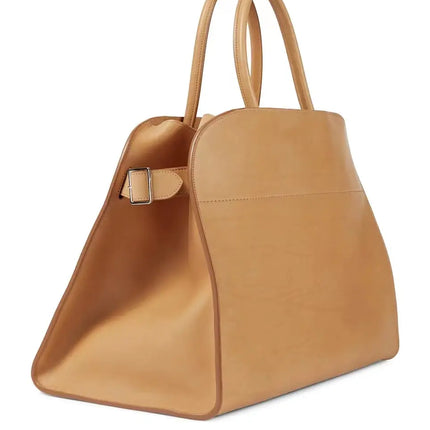 2023 Margaux15 Handbag Cowhide High-Capacity Commuter Bag the Suede Row lcu Soft