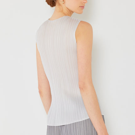 Marina West Swim Pleated Sleeveless Crewneck Tank