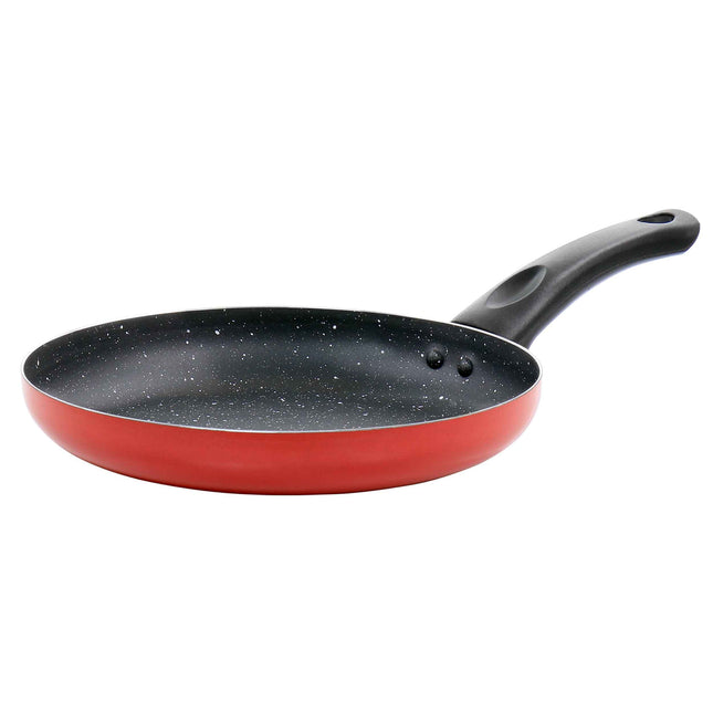 Oster Luneta 9.5 Inch Aluminum Nonstick Frying Pan in Red