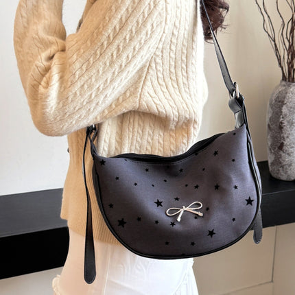 Polyester Printed Adjustable Strap Crossbody Bag