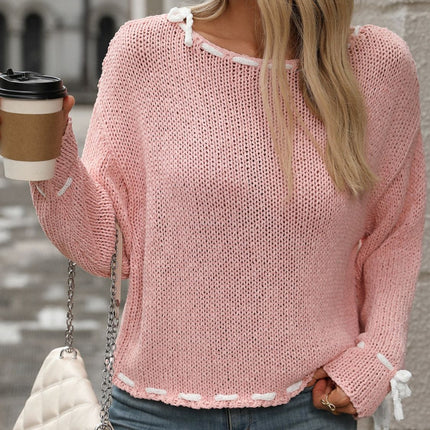 Dropped Shoulder Long Sleeve Sweater