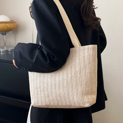 Straw Woven Tote Bag