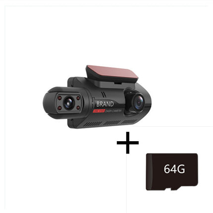 Hidden Driving Recorder 3 Inch IPS Screen, Front HD And Rear Non-Light Night Vision Dual Recording
