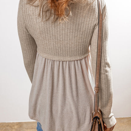 Scoop Neck Long Sleeve Top