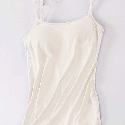 Scoop Neck Adjustable Strap Cami